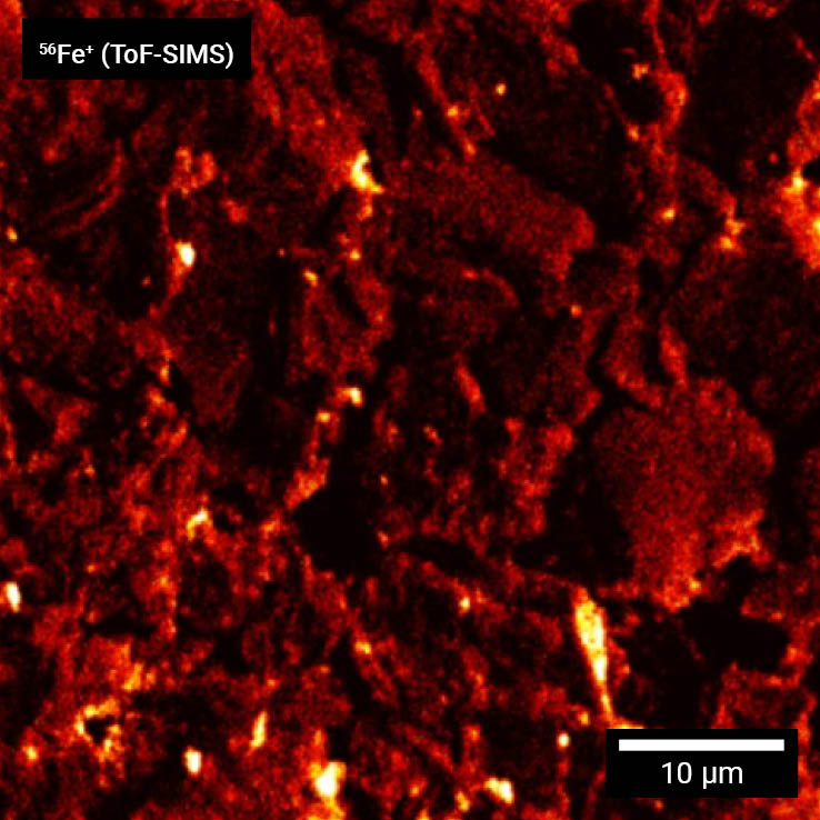 ToF-SIMS graphite anode 표면 금속 오염물 분석